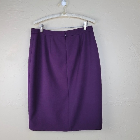Ann Taylor Purple Pencil Skirt Size 8 - Picture 2 of 6